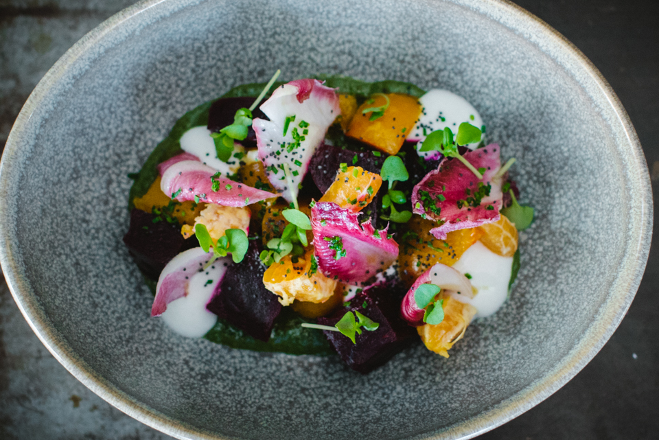 Plating CUCINA urbana's 'baby beet + tangerine salad' - CUCINA urbana ...